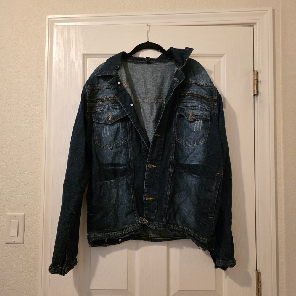 Timberland Men's Dark Blue Denim Jacket